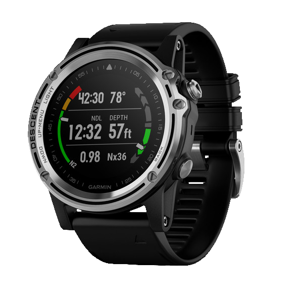 Garmin Descent Mk1 Sapphire серебристые с черным ремешком