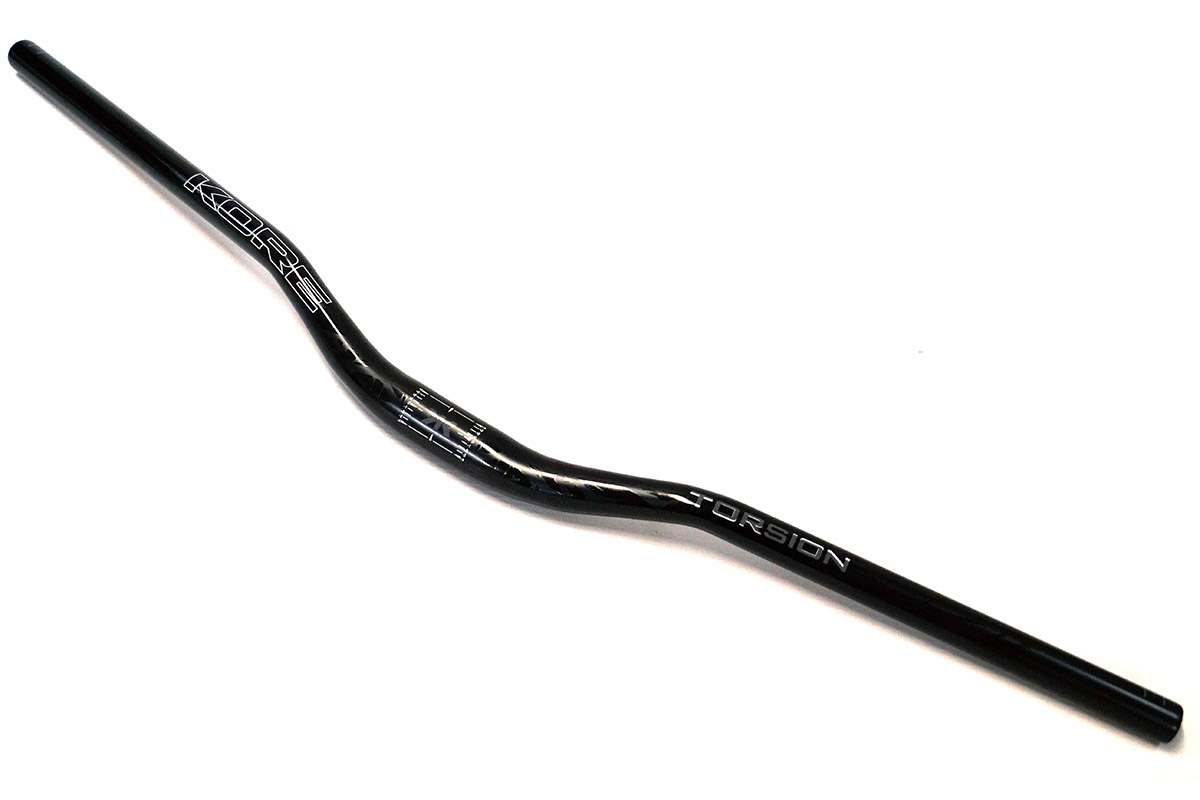 Руль MTB KORE TORSION riser,AL-6061-T6,L-800mm,31,8mm,подъем 35мм,угол 5 град.черный,397гр
