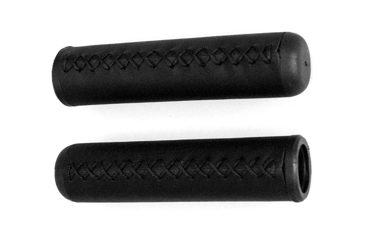 Грипсы Velo VLG-105, кожзам с прошивкой, черные